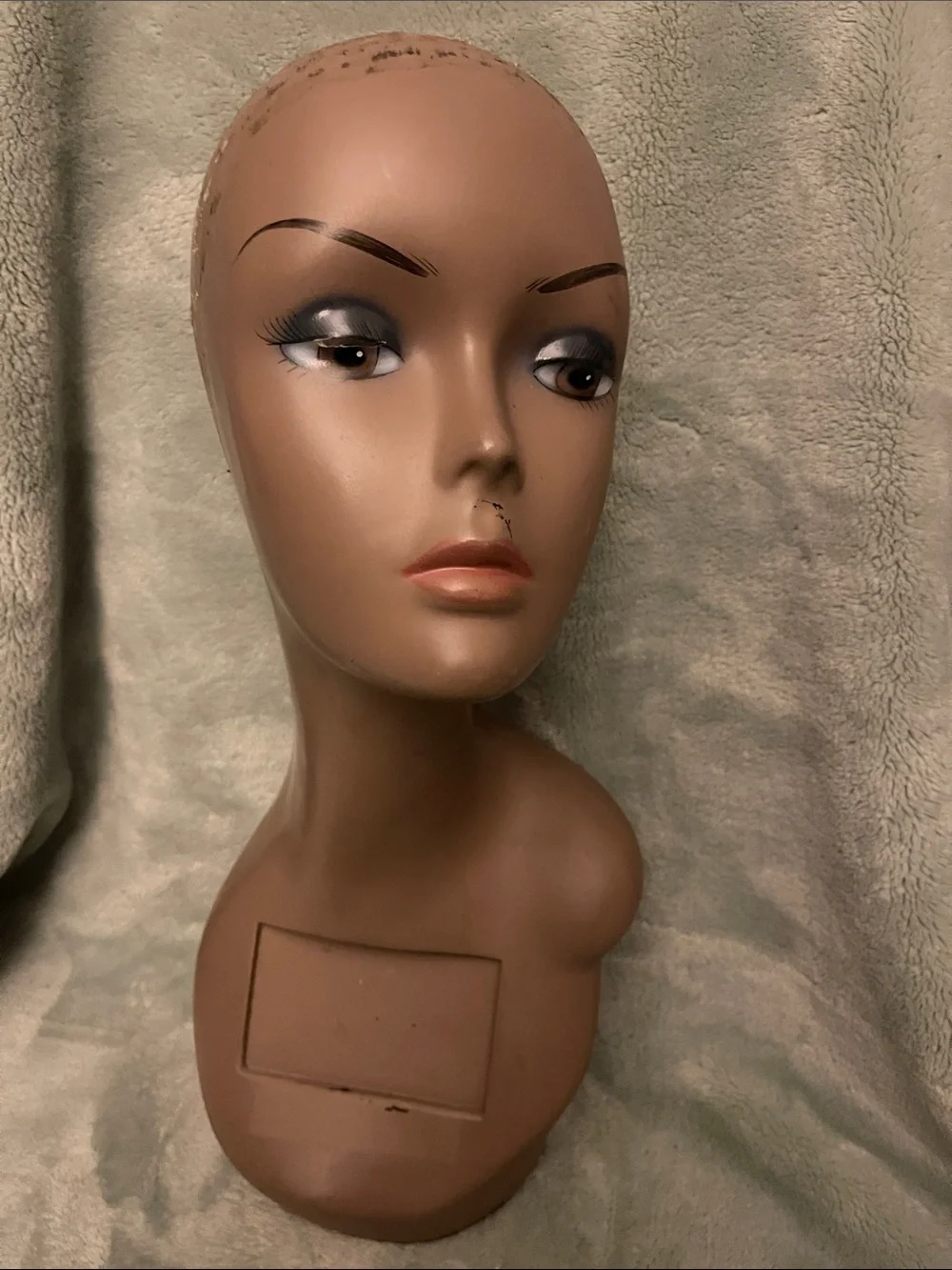 Mannequin Display Head for Women Hair Styling - Brown